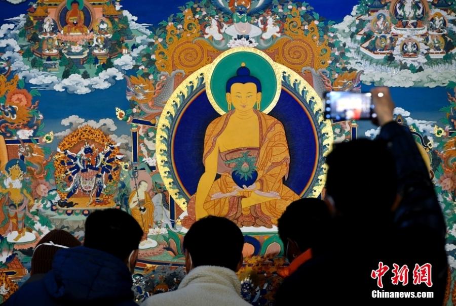 POTRET Pameran Lukisan Thangka ke-8 di Tibet-Image-1