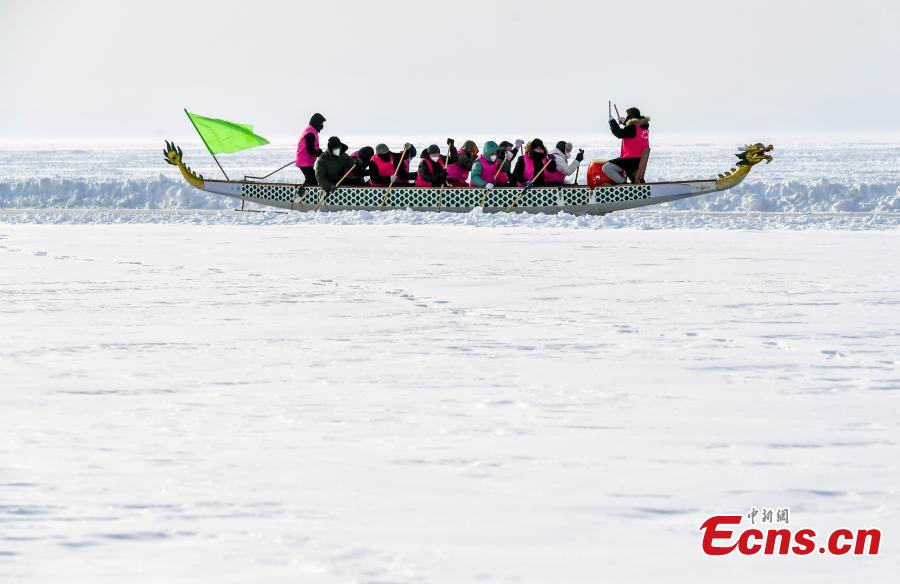 Balap Perahu Naga Es Danau Ulungu Dimulai-Image-3