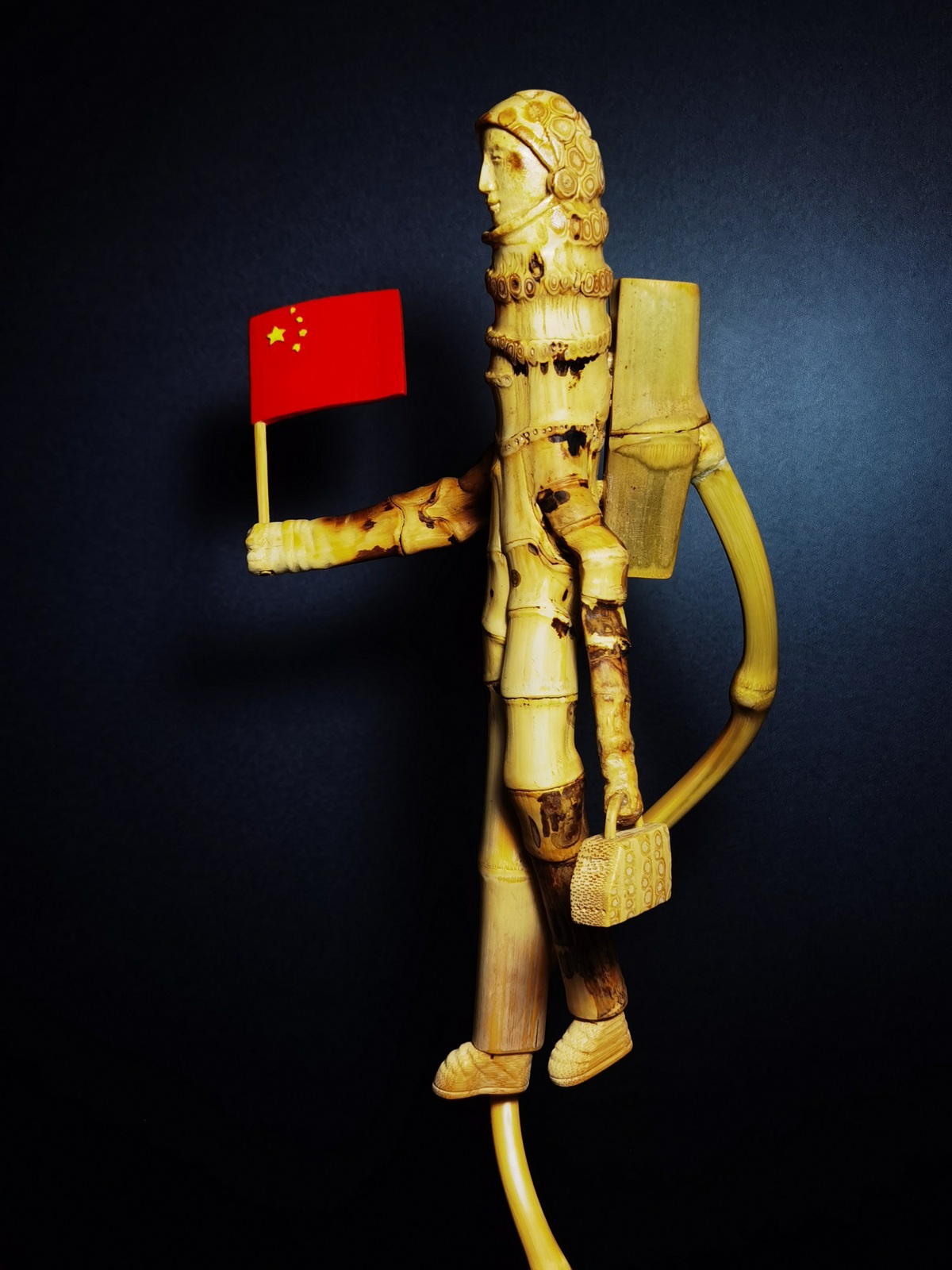 Pematung Bambu Yang Dingheng Biking Patung Astronot-Image-4