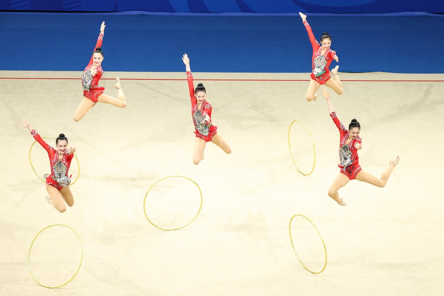 China Tambah Emas di 5 Hoops Ritmik Senam Chengdu Universiade-Image-1
