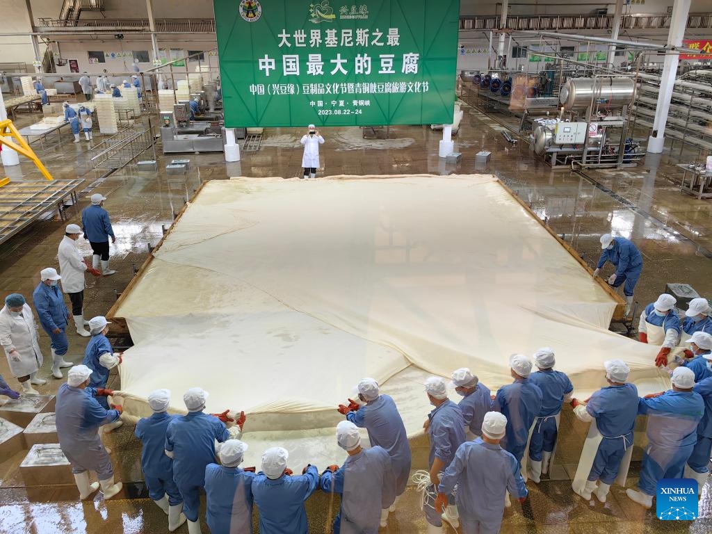 Perusahaan di Ningxia Bikin Tahu 8 X 8 Meter Terbesar Dunia-Image-1