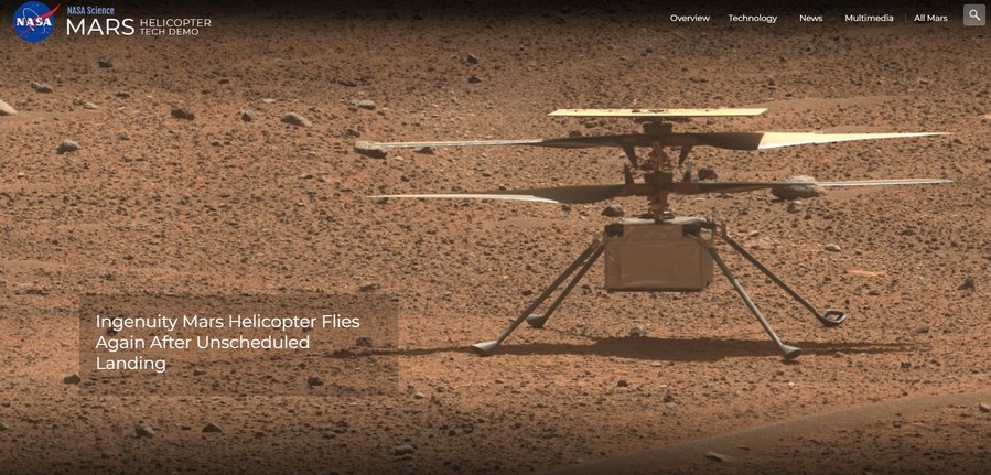 Helikopter Mars NASA rampungkan 56 penerbangan di Planet Merah-Image-1 Helikopter Mars NASA rampungkan 56 penerbangan di Planet Merah-Image-1