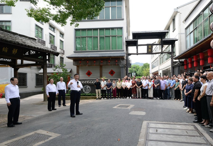 Xi Jinping inspeksi Kota Jinhua di Provinsi Zhejiang, China timur-Image-3