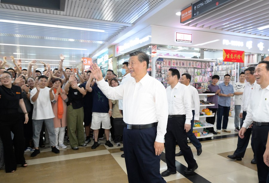 Xi Jinping inspeksi Kota Jinhua di Provinsi Zhejiang, China timur-Image-6