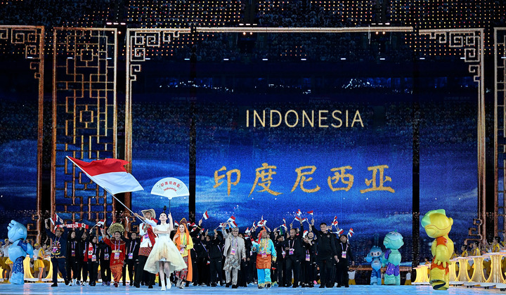 Menikmati kemeriahan upacara pembukaan Asian Games Hangzhou-Image-11