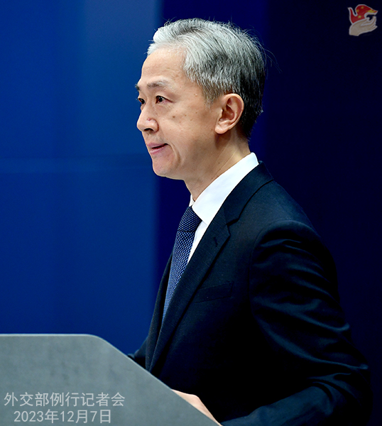 Konferensi Pers Kemenlu China 7 Desember 2023-Image-1