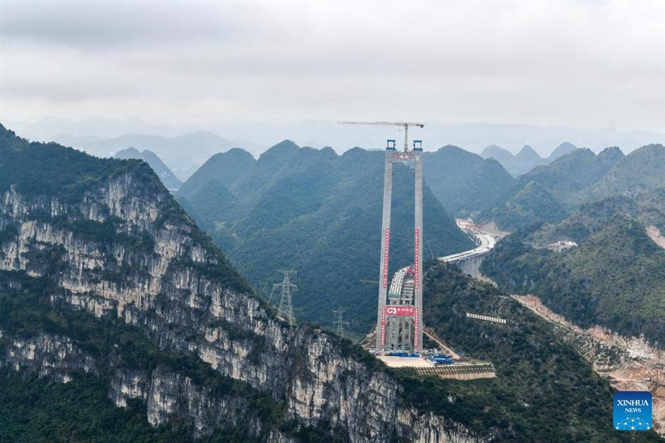 Jembatan Huajiang Tertinggi Dunia Selesai pada Juni 2025-Image-1