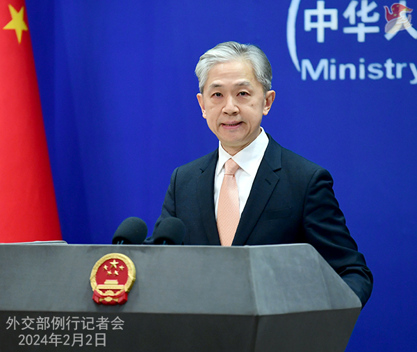 Konferensi Pers Kemenlu China 2 Februari 2024-Image-1