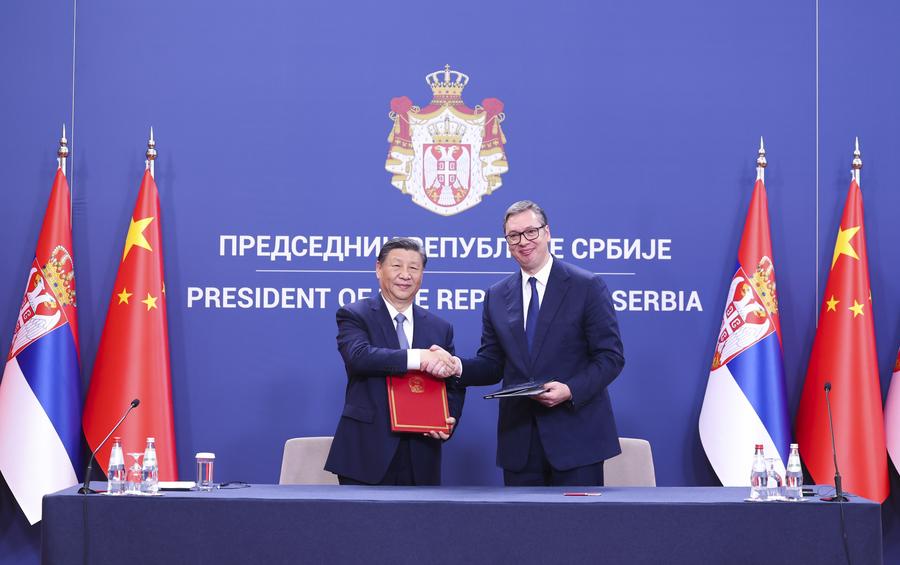 Xi Jinping dan Vucic gelar pembicaraan di Beograd, Serbia-Image-5