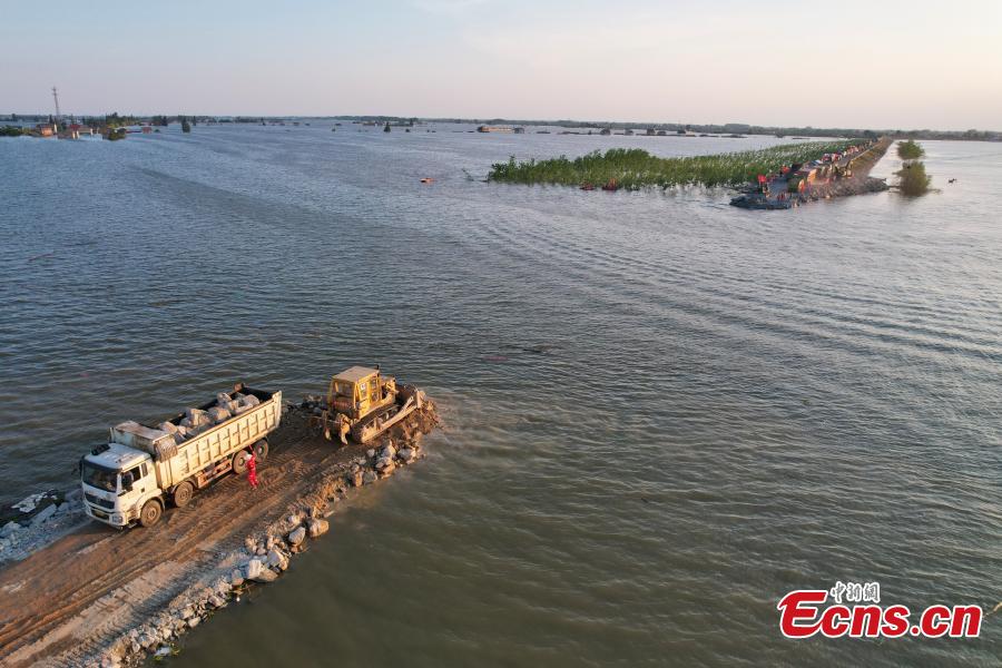 Potret : Perbaikan Tanggul Danau Dongting-Image-1