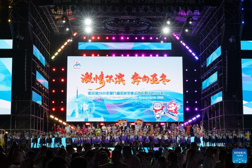 POTRET: Harbin Gelar Upacara Tandai 200 Hari Jelang Asian Winter Games ke-9-Image-1