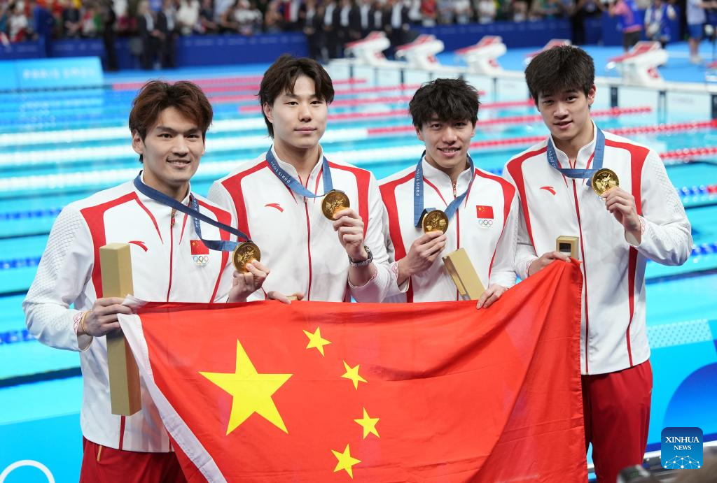 China Raih Emas Nomor Estafet Medley 4x100m Putra-Image-1