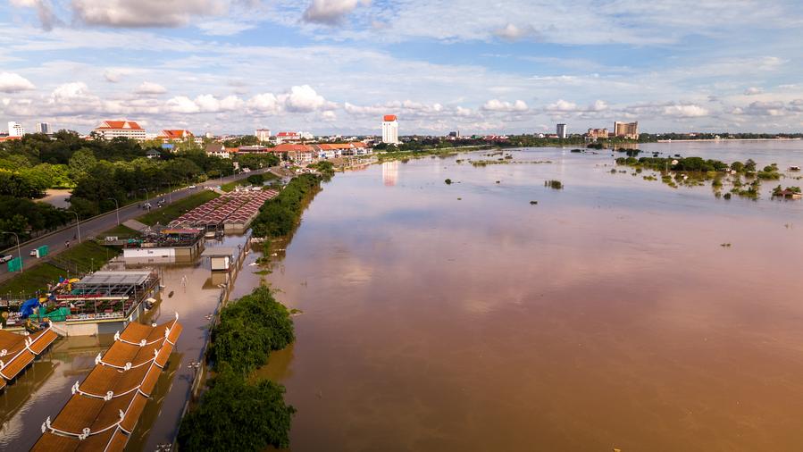 Album Asia: Ketinggian air Sungai Mekong di Laos meningkat-Image-3