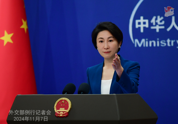 Konferensi Pers Kemenlu China 7 November 2024-Image-3