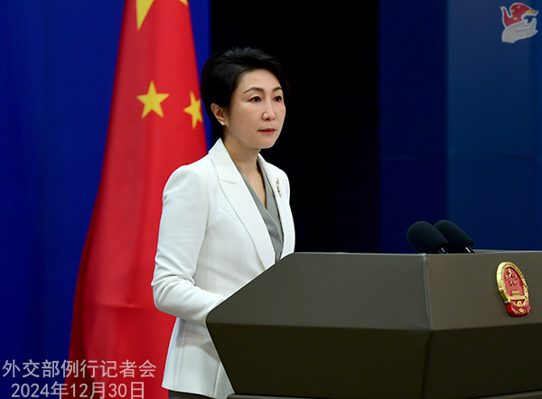 Konferensi Pers Kemenlu China 30 Desember 2024-Image-3