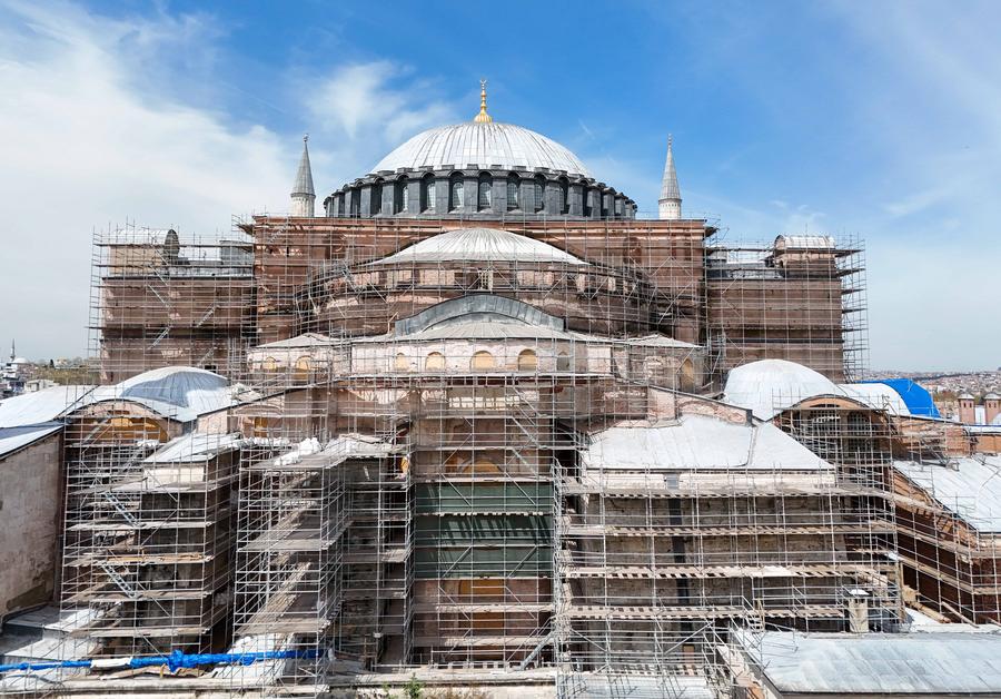Potret Timur Tengah: Turkiye Mulai Pekerjaan Restorasi Kubah Hagia Sophia -Image-1