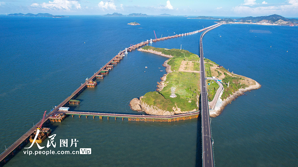 Potret : Pembangunan Jembatan Lintas Laut di Taizhou-Image-1