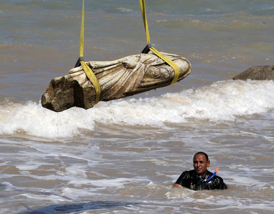 Potret Timur Tengah: Mesir Temukan Kembali Temuan Arkeologis yang Tenggelam di Laut Mediterania-Image-1