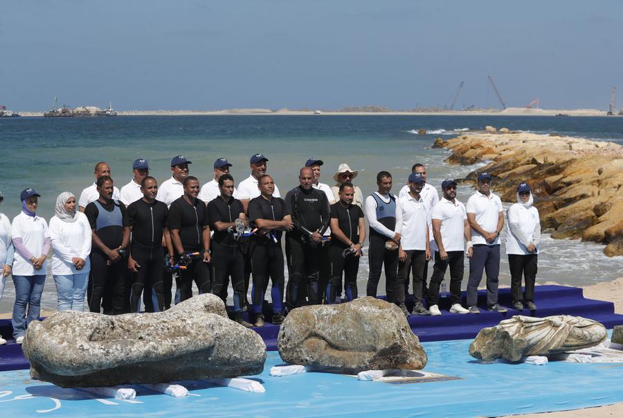 Potret Timur Tengah: Mesir Temukan Kembali Temuan Arkeologis yang Tenggelam di Laut Mediterania-Image-5