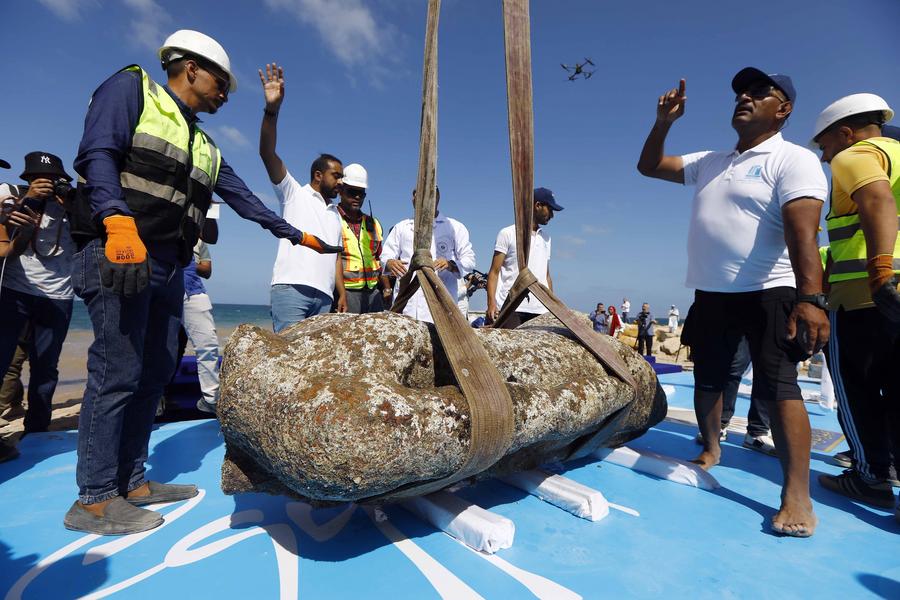Potret Timur Tengah: Mesir Temukan Kembali Temuan Arkeologis yang Tenggelam di Laut Mediterania-Image-8