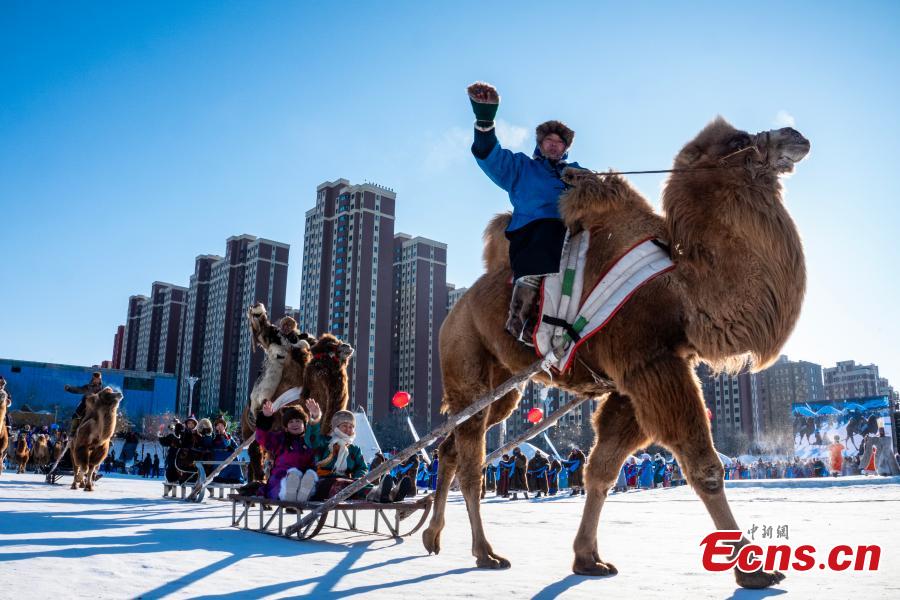 Potret : Festival Musim Dingin Inner Mongolia Meriahkan Sungai Beku Yimin-Image-4