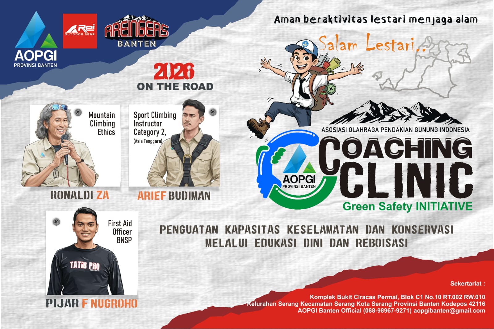 AOPGI Banten Gelar Coaching Clinic Keselamatan Pendakian, Dimulai SMA Negeri 4 Pandeglang-Image-1 AOPGI Banten Gelar Coaching Clinic Keselamatan Pendakian, Dimulai SMA Negeri 4 Pandeglang-Image-1