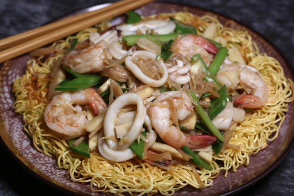 Resep Chow Mein Udang dengan Sayuran