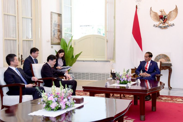 Menlu Qin Gang Temu Presiden Jokowi di Jakarta