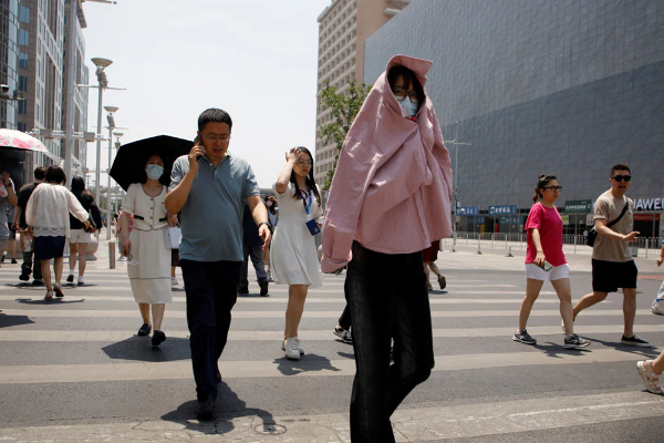 Gelombang Panas, Suhu Udara di Beijing 40' Celcius