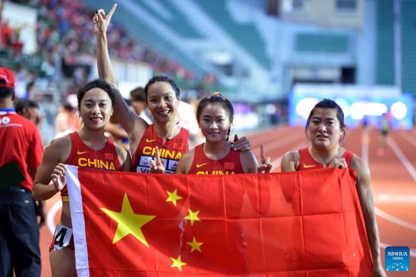 China Raih Emas di Estafet 4x100m Putri Kejuaraan &hellip;