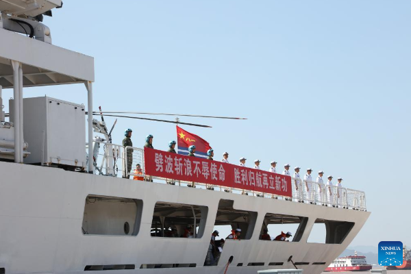 Kapal RS China Pulang Setelah Misi Kemanusiaan