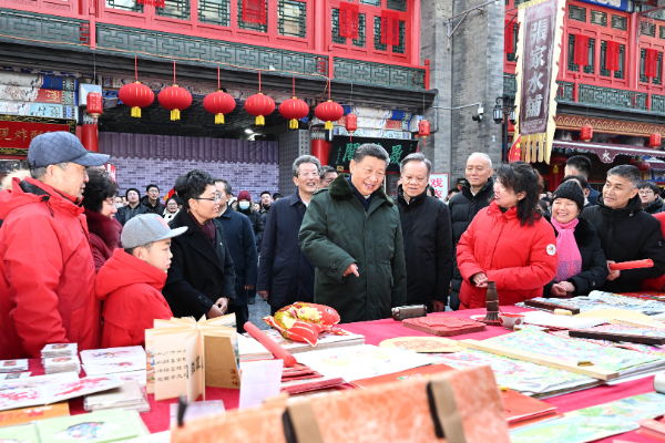 Xi Kunjungi Tianjin Jelang Tahun Baru Imlek