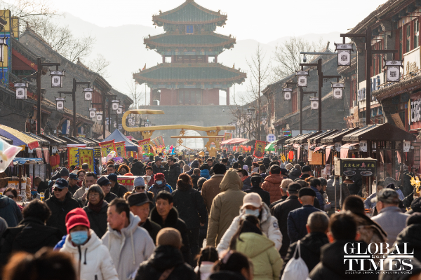 Pasar Festival Musim Semi Kota Tua Yongning