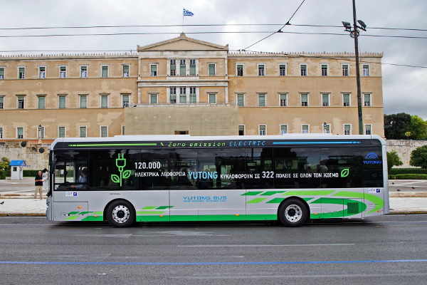 Bus Listrik Buatan China akan Beroperasi di Yunani