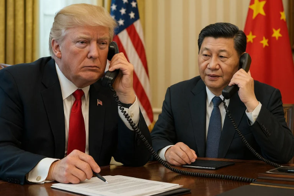 Suasana Panggilan Telepon Xi Jinping - Donald J. &hellip;