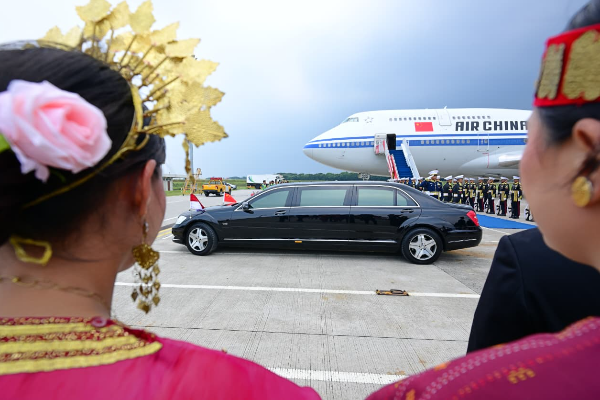 Potret : Ketua MPR Tiongkok Wang Huning Tiba di &hellip;