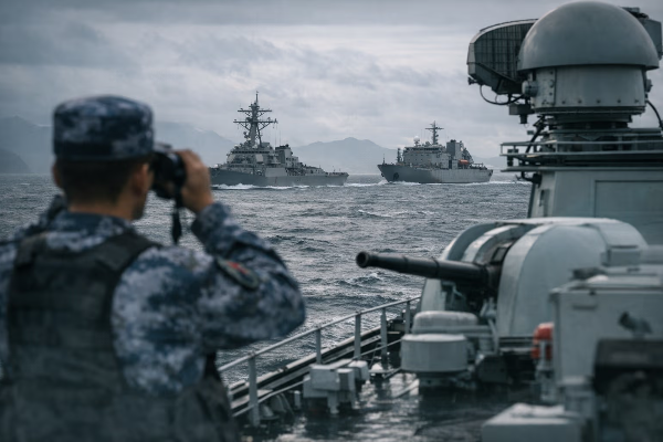 PLA Awasi Kapal Angkatan Laut AS yang Melintas &hellip;